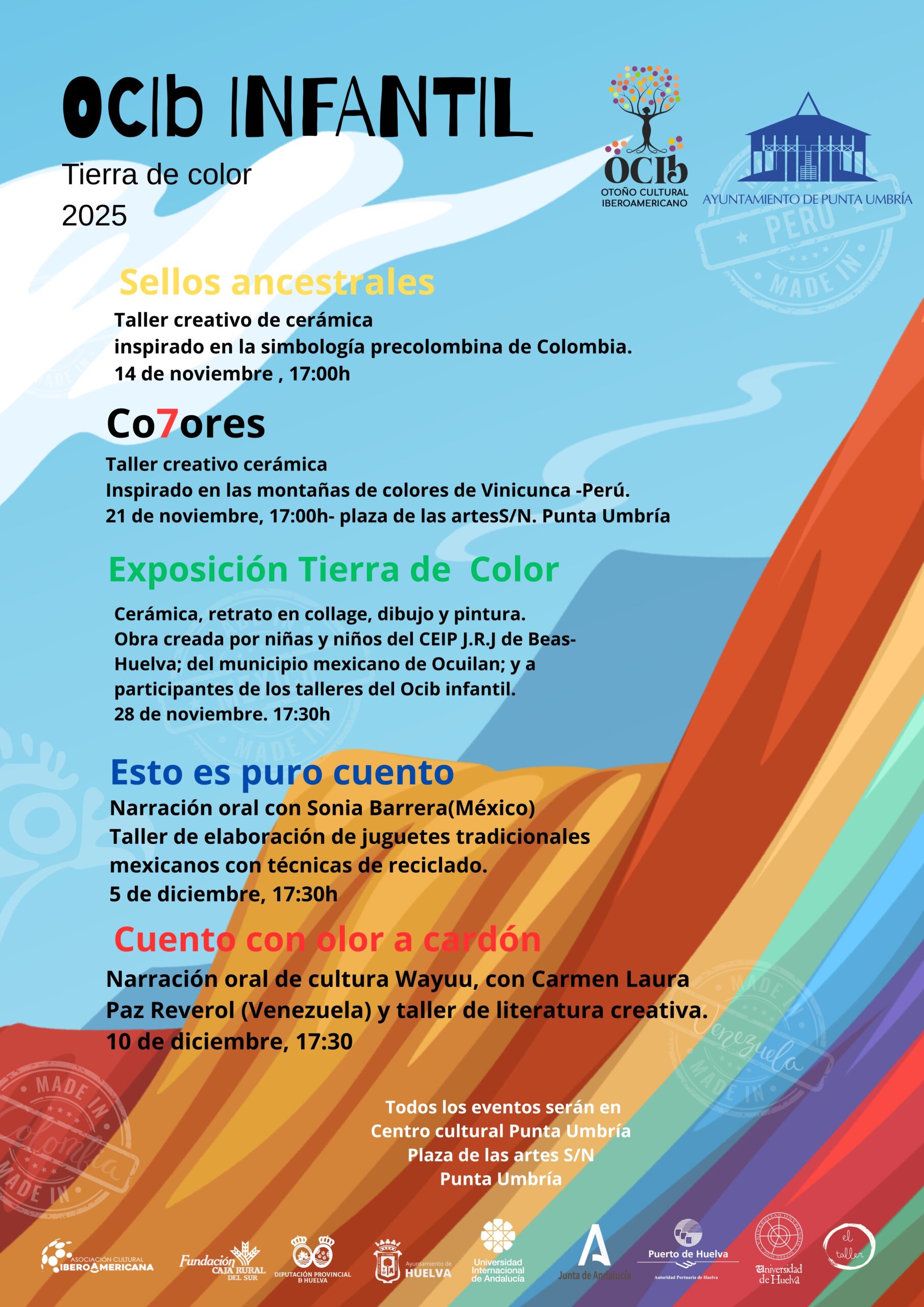 Lee más sobre el artículo El OCIb 2025 impulsa su programación infantil con talleres creativos y la exposición “Tierra de color” en Punta Umbría