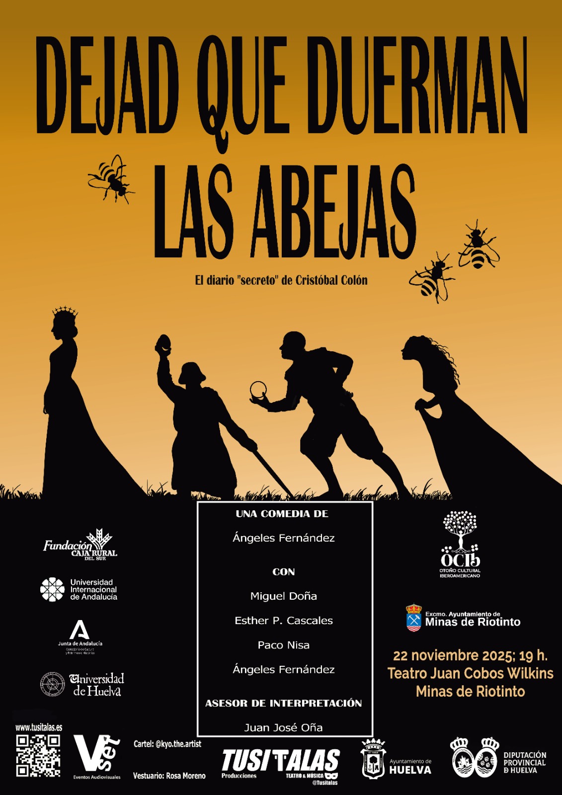 En este momento estás viendo La comedia «Dejad que duerman las abejas» llega a Minas de Riotinto con el OCIb 2025