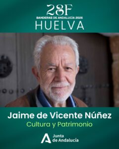 Lee más sobre el artículo Bandera de Andalucía a la Cultura y el Patrimonio para Jaime de Vicente Núñez