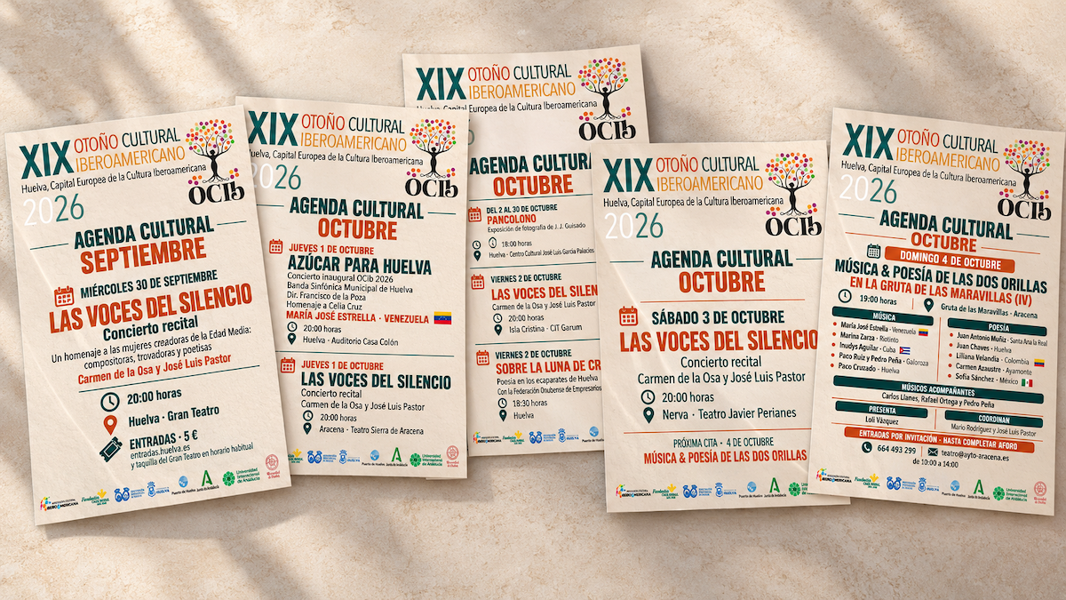 Lee más sobre el artículo El OCIb continúa en Huelva y la provincia su programación multicultural de más de 38 actividades